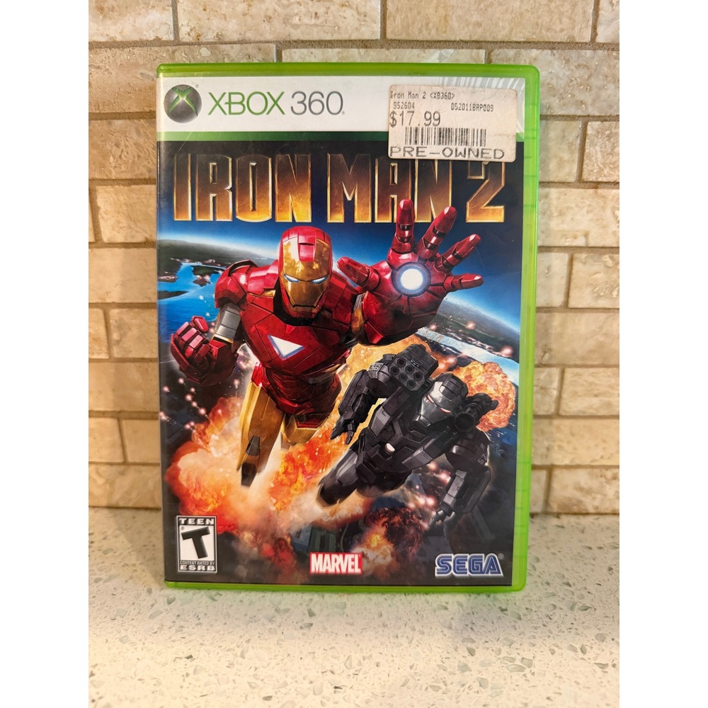 SEGA Iron Man 2 Microsoft Xbox 360 2010 T Rated NTSC-U/C Manual Included